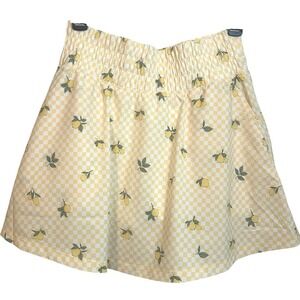Puma Sandy Printed Golf Skirt 16" Size S Sunny Yellow NWT Golfcore Sporty Lemon